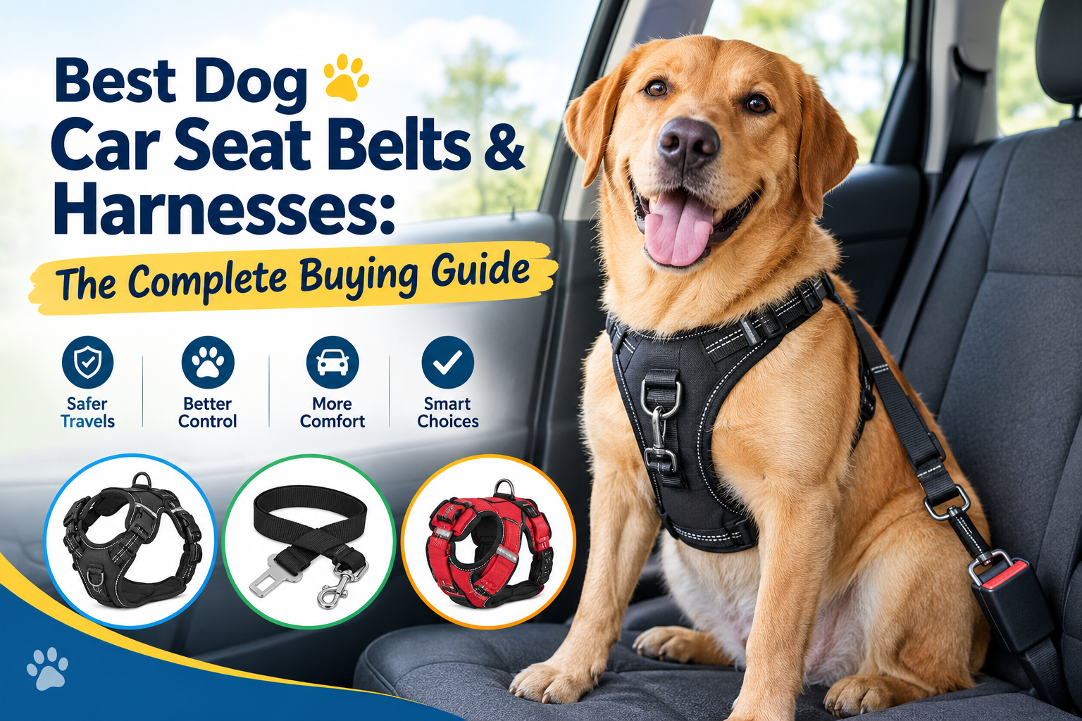 Best Dog Car Seat Belts & Harnesses : The Complete Buying Guide