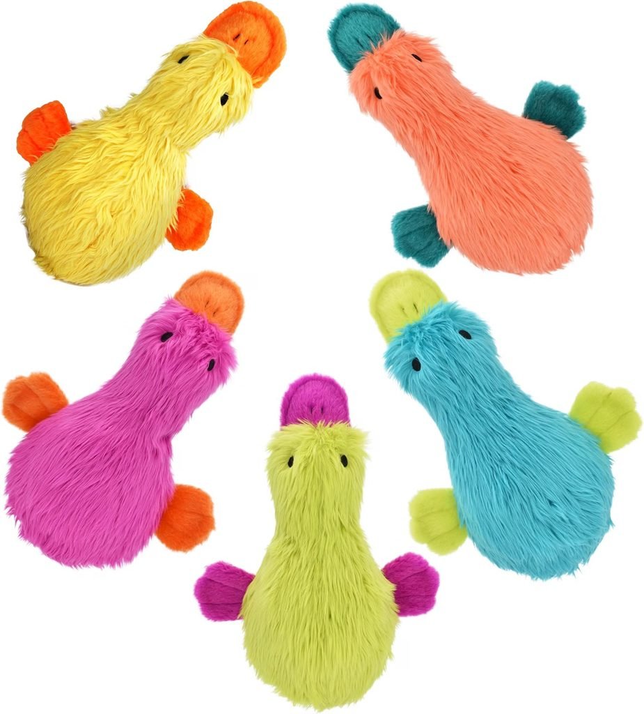Multipet Duckworth Duck Plush Filled Dog Toy for Senior Dogs with Cognitive Decline