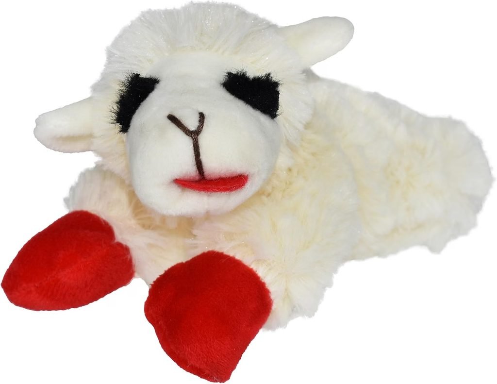 Multipet Lamb Chop Squeaky Plush Toy for small dogs