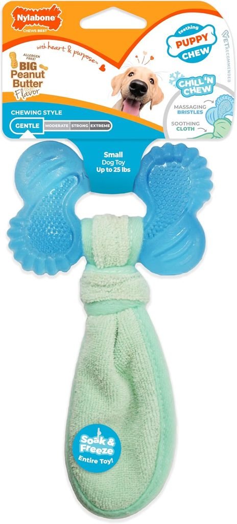 Nylabone Puppy Teething Chew Toy Freezer Bone