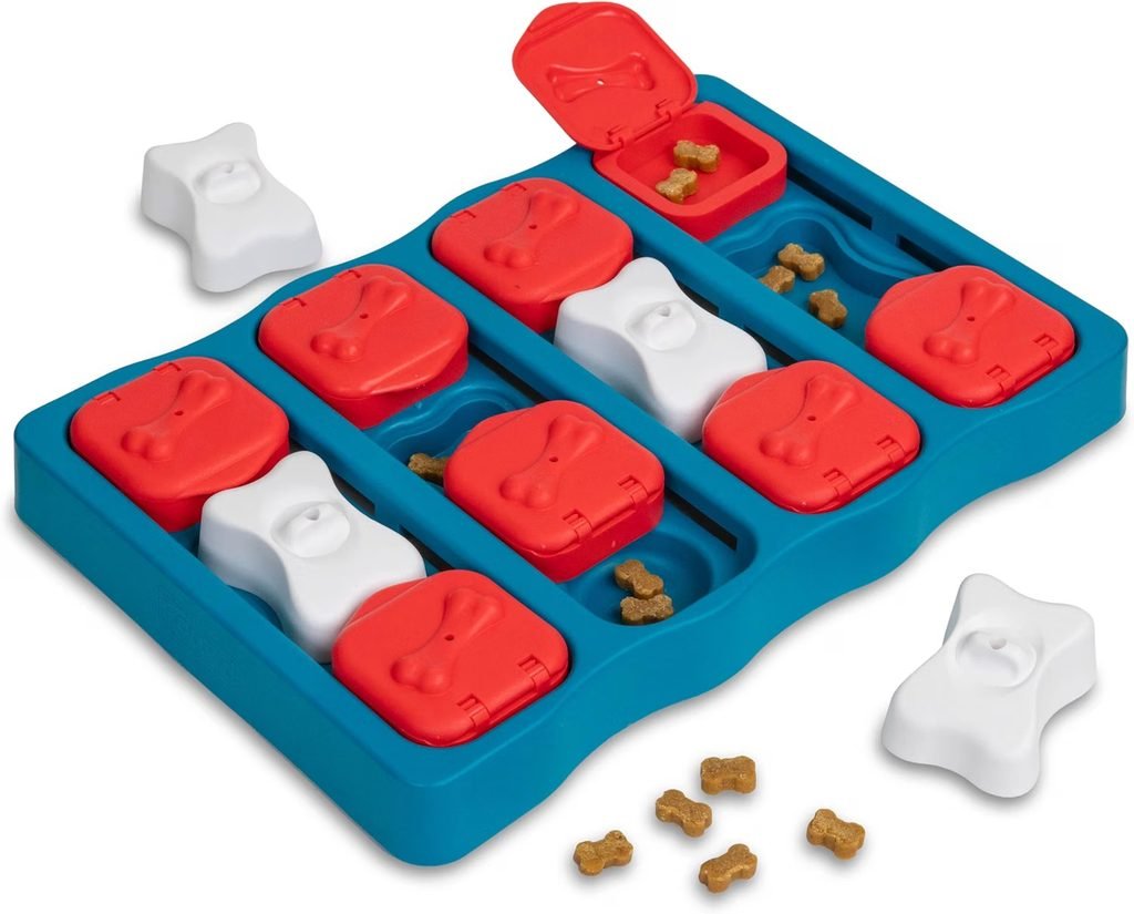 Outward Hound Nina Ottosson treat puzzle toy for dogs left home alone