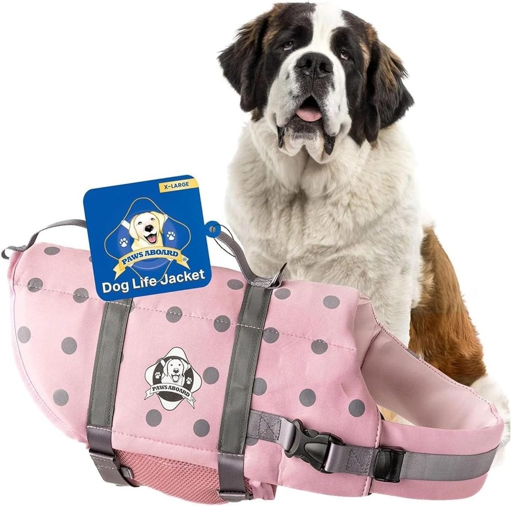 Paws Aboard Neoprene Dog Life Jacket For English Bulldog