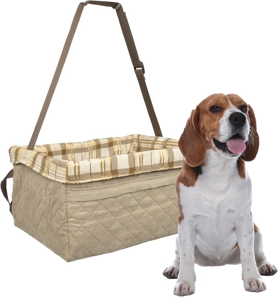 PetSafe Happy Ride Quilted Booster Seat- for motion sickness