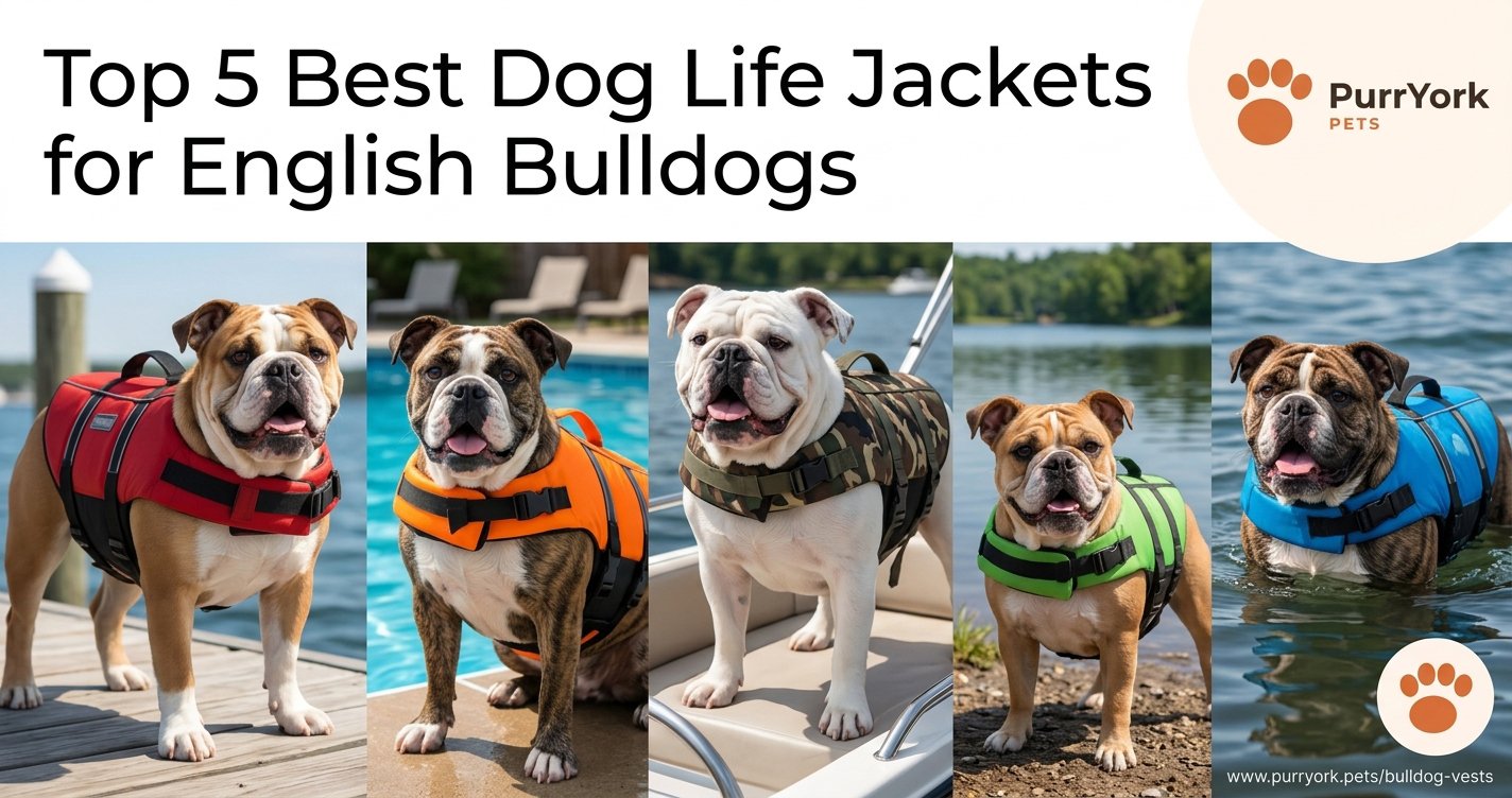 Top 5 Best Dog Life Jackets for English Bulldogs