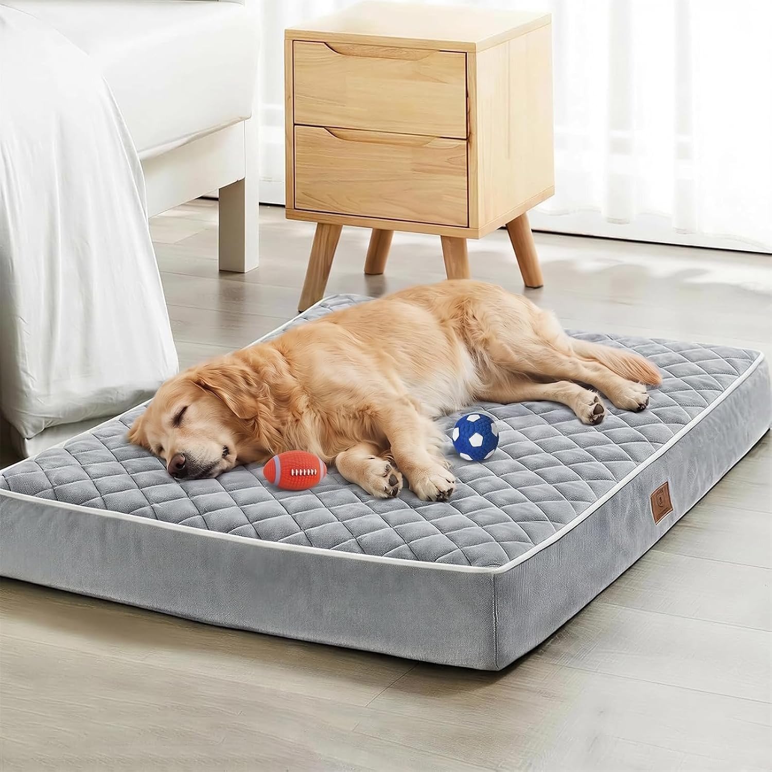 WNPETHOME Orthopedic Waterproof Dog Bed for Incontinence and Senior Dogs
