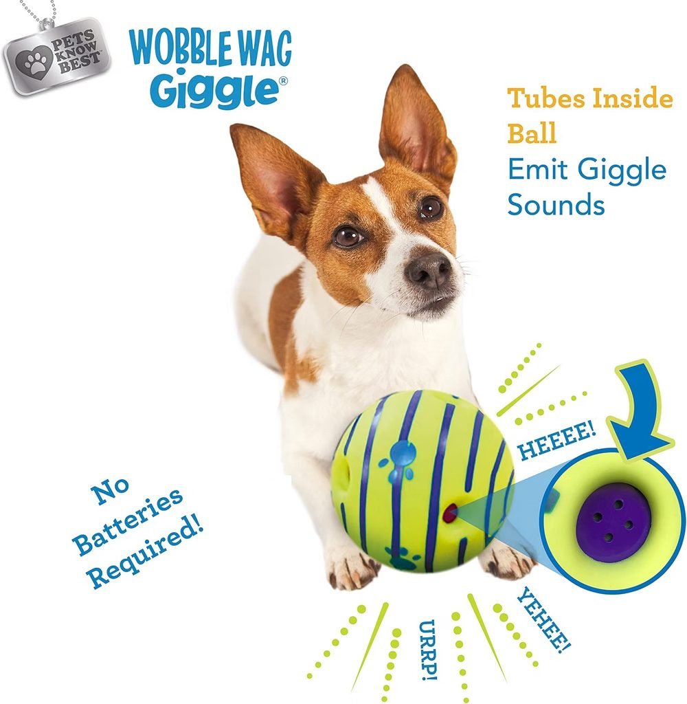Wobble Wag Giggle Ball for Blind or Visually Impaired Dogs