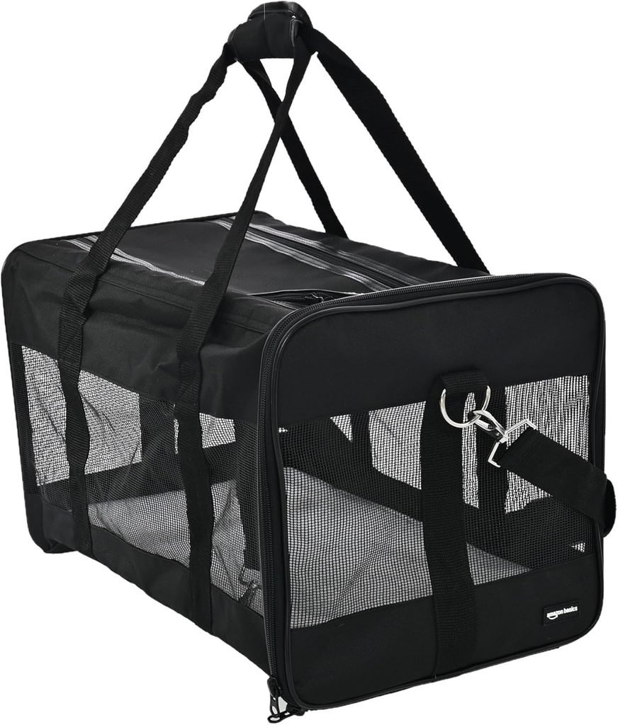 Amazon Basics Soft-Sided Mesh Pet Travel Carrier