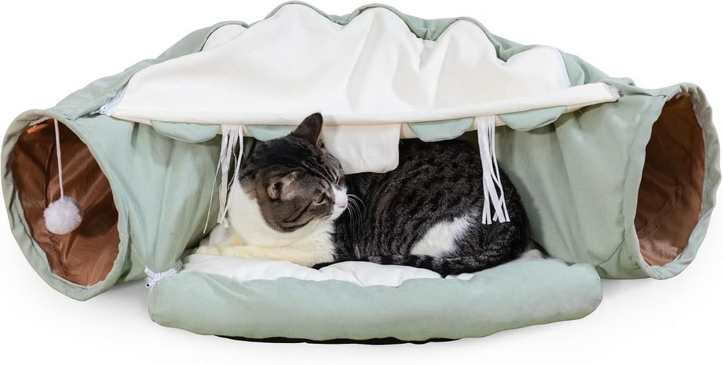 Coziwow by Jaxpety Collapsible Cat Tunnel Bed