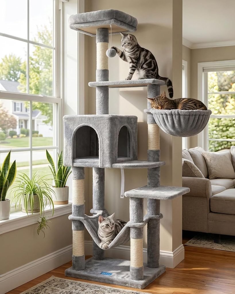Hey-brother Cat Tree, 60.6 Inches