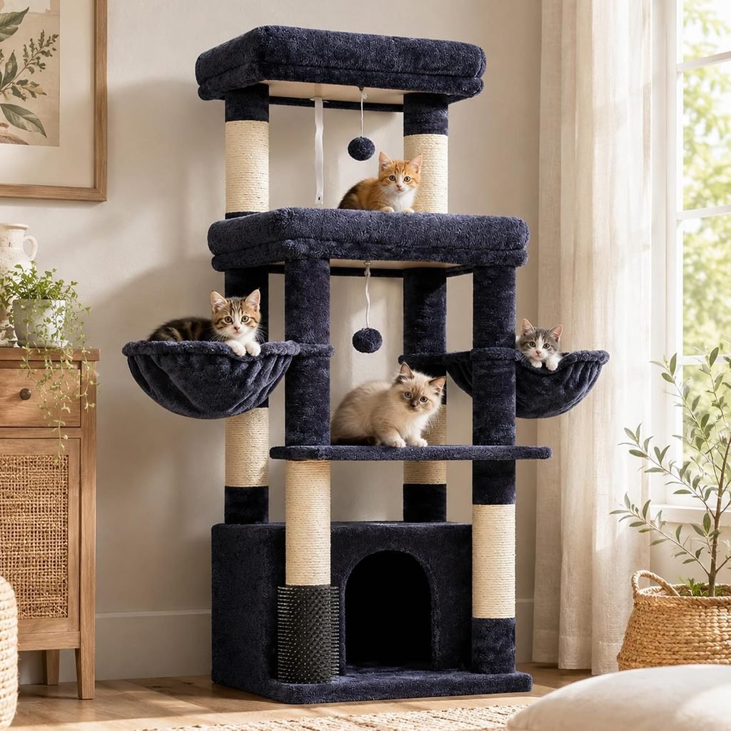 Hey-brother Cat Tree Tower, 51.1 Inches