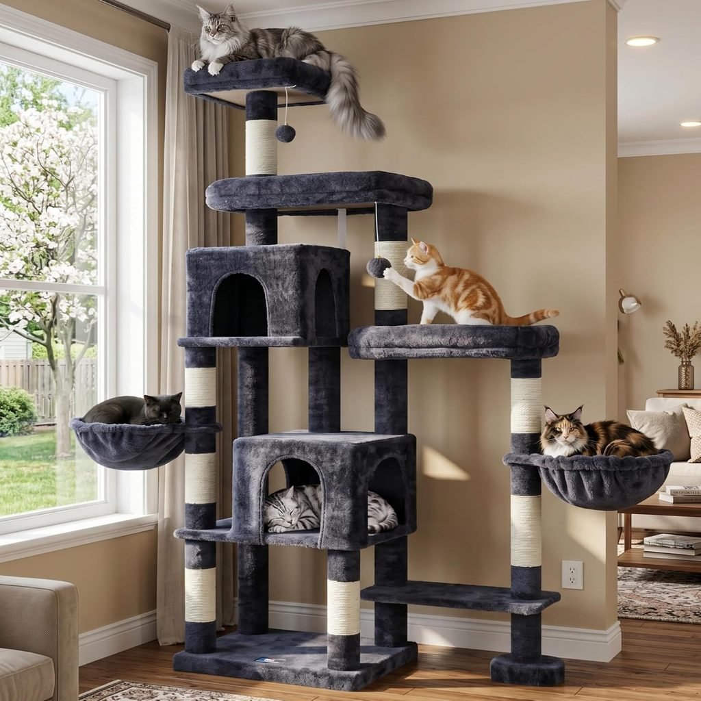 Hey-brother Cat Tree Tower, 70.9 Inches
