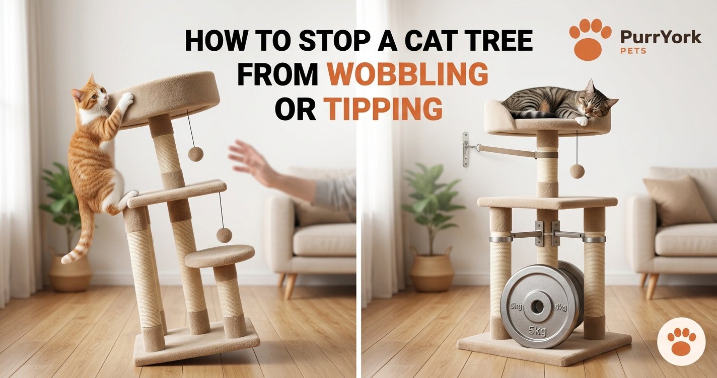 How to Stop a Cat Tree From Wobbling or Tipping