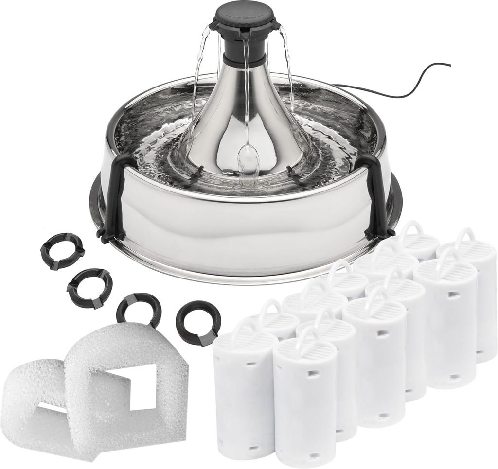 PetSafe Drinkwell 360 Stainless Steel  water fountain for multiple cats