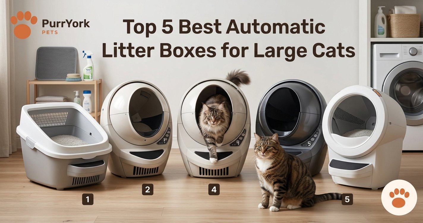 Top 5 Best Automatic Litter Boxes for Large Cats