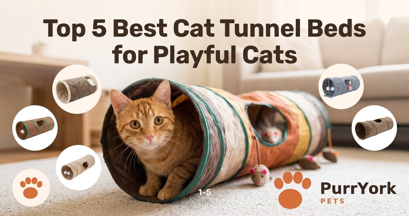 Featured Image for Top 5 Best Cat Tunnel Beds for Playful Cats