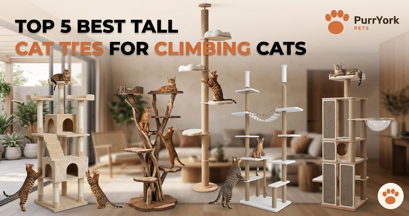 Top 5 Best Tall Cat Trees for Climbing Cats