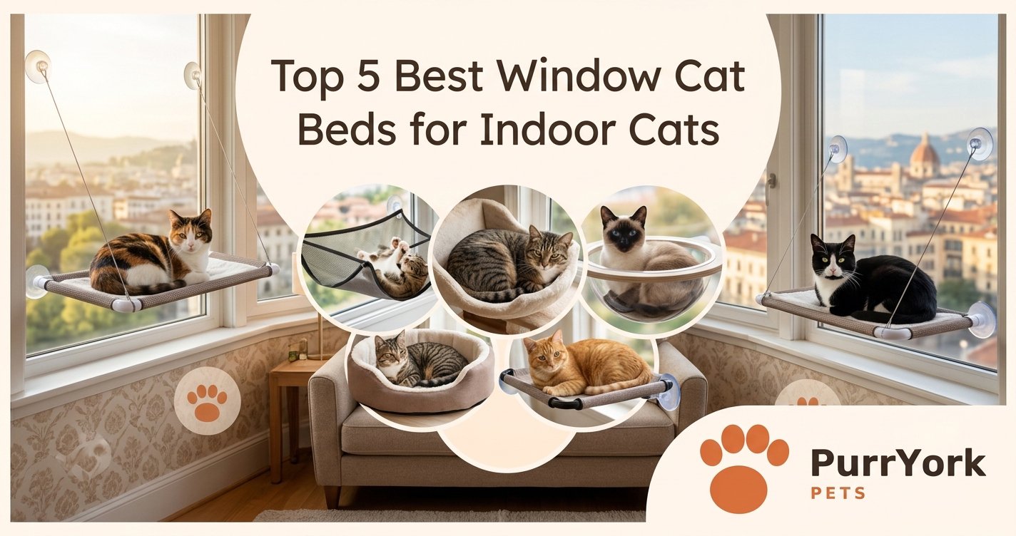 Featured Image for Top 5 Best Window Cat Beds for Indoor Cats