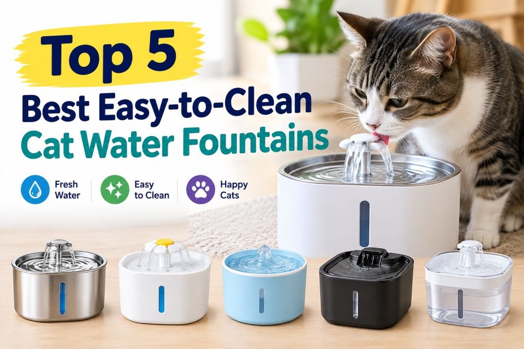 Top 5 Easy-Clean Cat Fountains