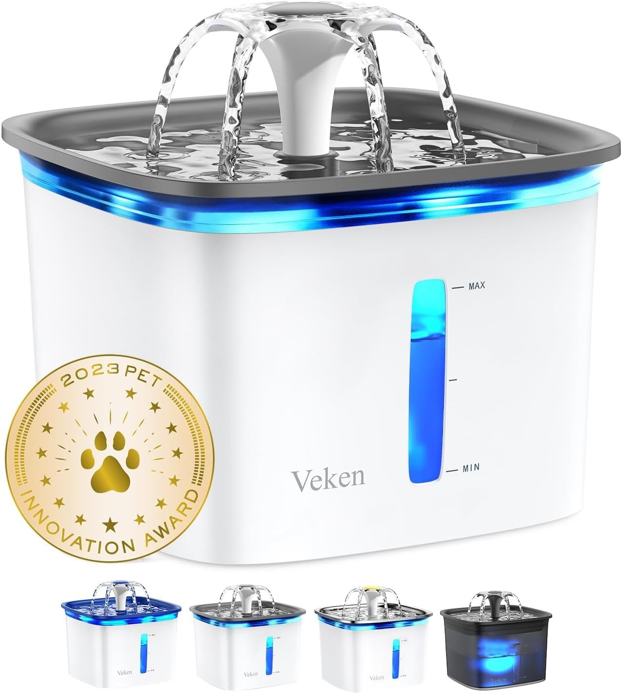 Veken 95oz Pet Fountain for cats- best budget
