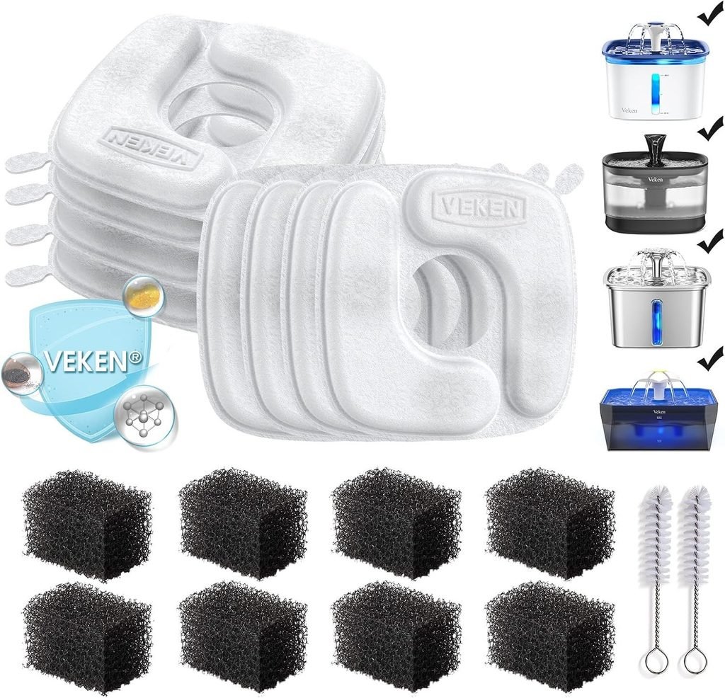 Veken cat fountain replacement filters