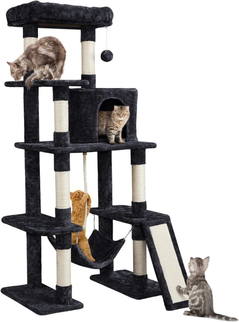Yaheetech 63in Sturdy Large Cat Tree